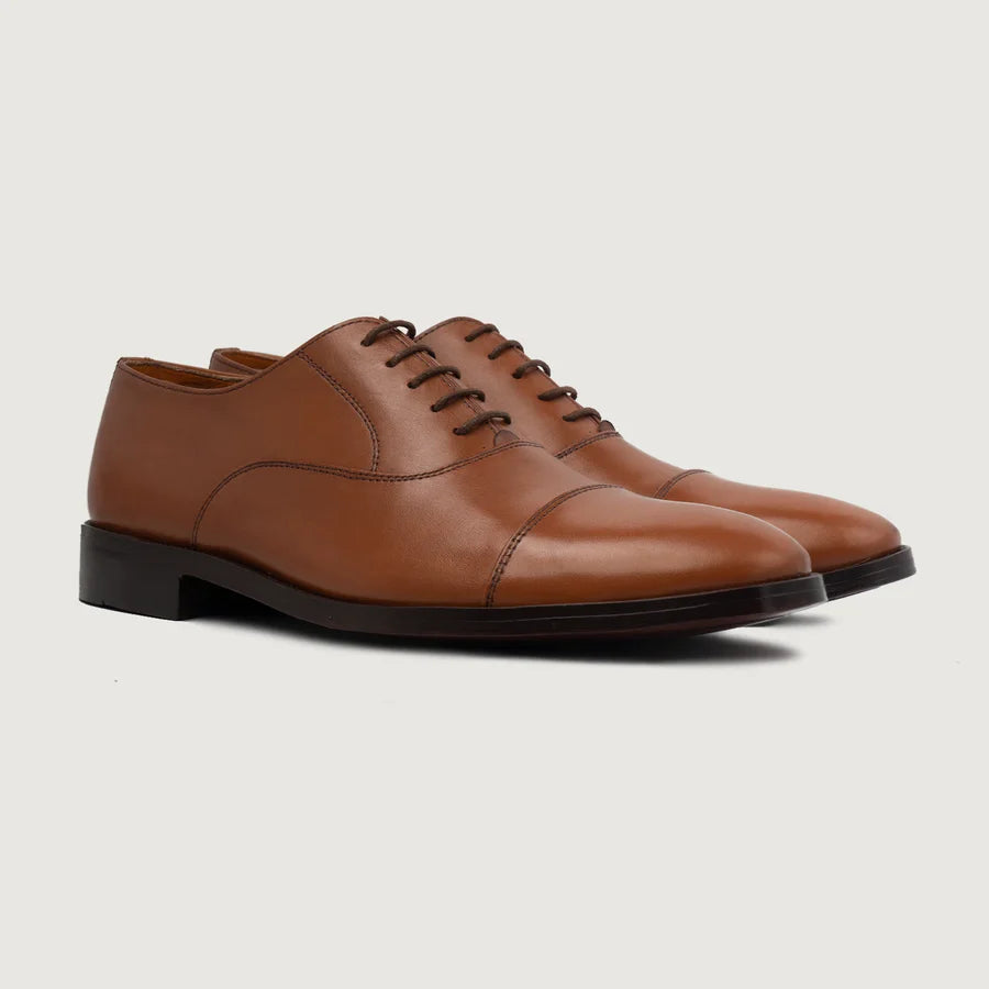 Professor Oxford Tan Leather Shoes