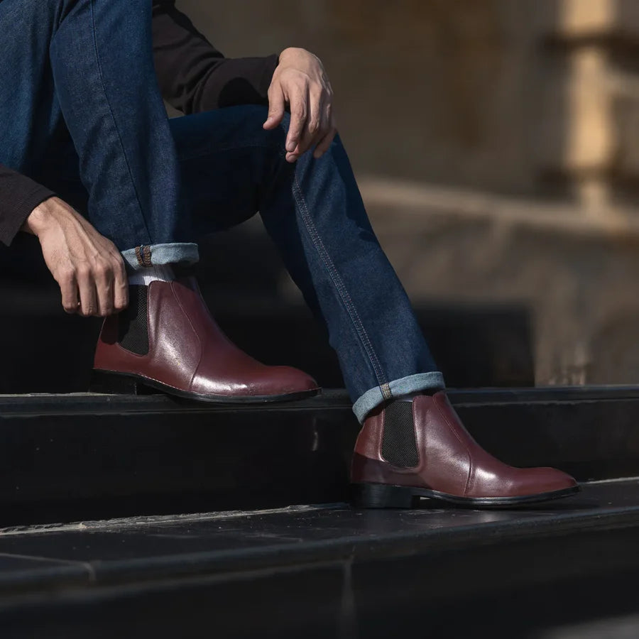 Clarkson Chelsea Brown Leather Boots